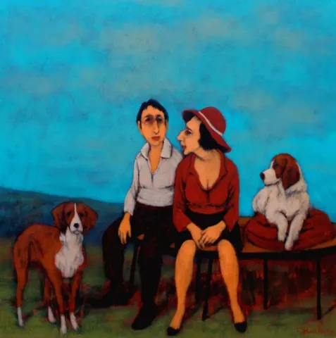 Bu eser ORHAN UMUT tarafından 2017 yılında 70x70 cm ölçülerinde Tuval üzeri akrilik boya tekniği ile yapılmıştır.