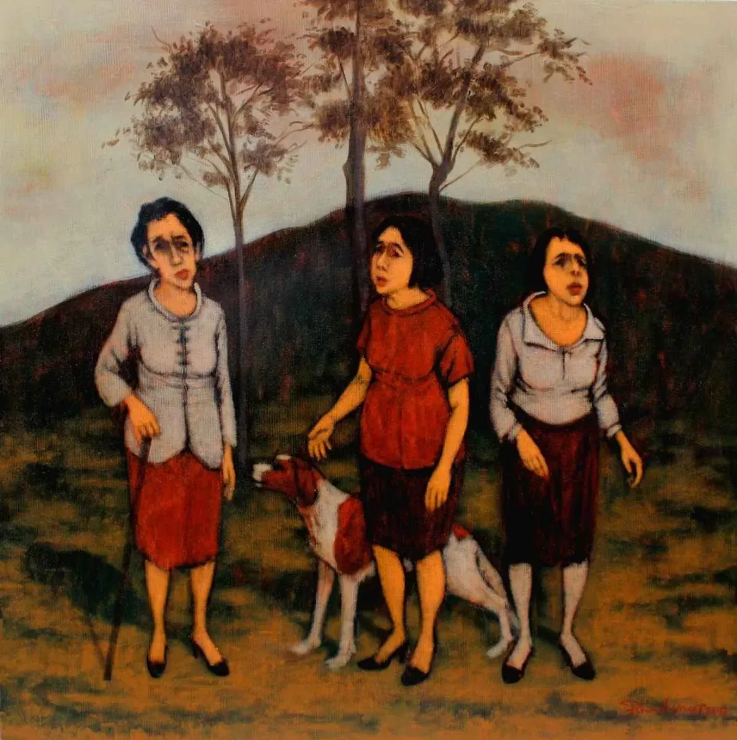yakınlaştır "İsimsiz" eseri ORHAN UMUT tarafından 2017 yılında 70x70 cm ölçülerinde Tuval üzeri akrilik boya tekniği ile yapılmıştır.
