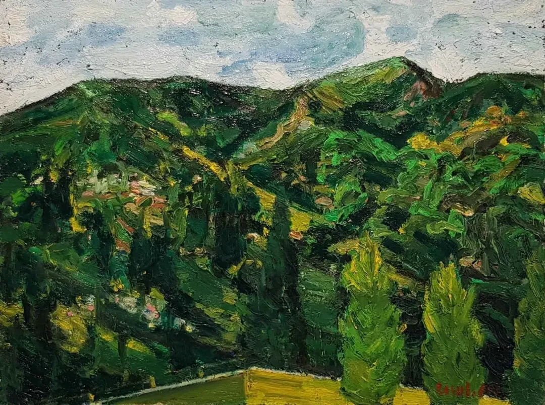 yakınlaştır "Bodrumdan Peyzaj" eseri RESUL AYTEMÜR tarafından 2017 yılında 60x80 cm ölçülerinde Tuval üzeri yağlı boya tekniği ile yapılmıştır.