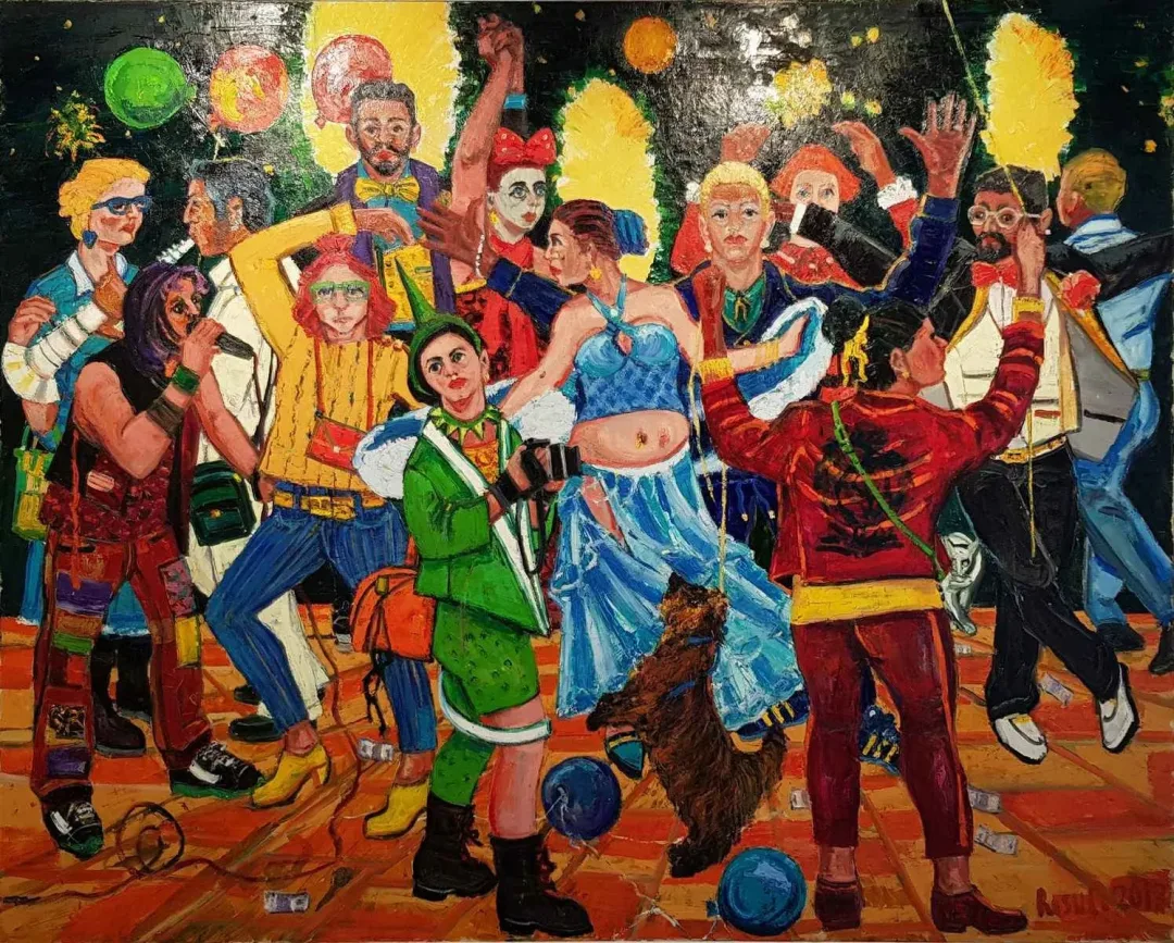 "Düğün-2" eseri RESUL AYTEMÜR tarafından 2017 yılında 190x240 cm ölçülerinde Tuval üzeri yağlı boya tekniği ile yapılmıştır.
