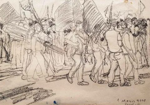 RESUL AYTEMÜR Bu eser RESUL AYTEMÜR tarafından 28x40 cm ölçülerinde Desen tekniği ile yapılmıştır.