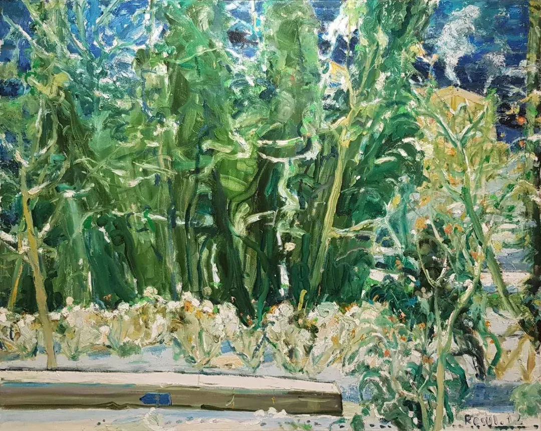 "Ihlamurdan" eseri RESUL AYTEMÜR tarafından 2012 yılında 116x140 cm ölçülerinde Tuval üzeri yağlı boya tekniği ile yapılmıştır.