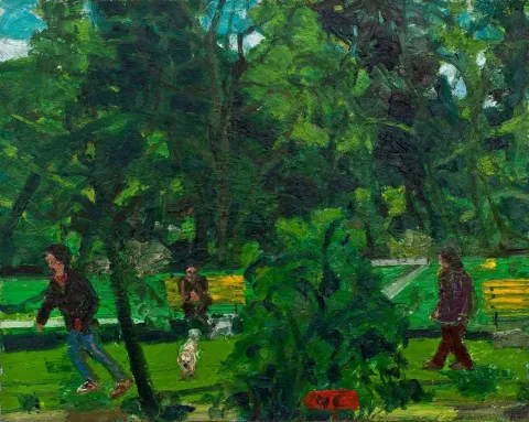 RESUL AYTEMÜR — “Ihlamurdan”, 2012 "Ihlamurdan" eseri RESUL AYTEMÜR tarafından 2012 yılında 80x100 cm ölçülerinde Tuval üzeri yağlı boya tekniği ile yapılmıştır.