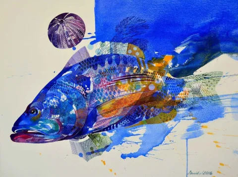 Bu eser SEMİH KAPLAN tarafından 2018 yılında 56x76 cm ölçülerinde Kağıt üzeri sulu boya tekniği ile yapılmıştır.