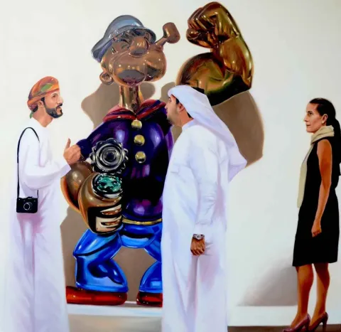 ŞEYMA BAŞARAN — “isimsiz”, 2018 "isimsiz" eseri ŞEYMA BAŞARAN tarafından 2018 yılında 100x100 cm ölçülerinde Tuval üzeri yağlı boya tekniği ile yapılmıştır.