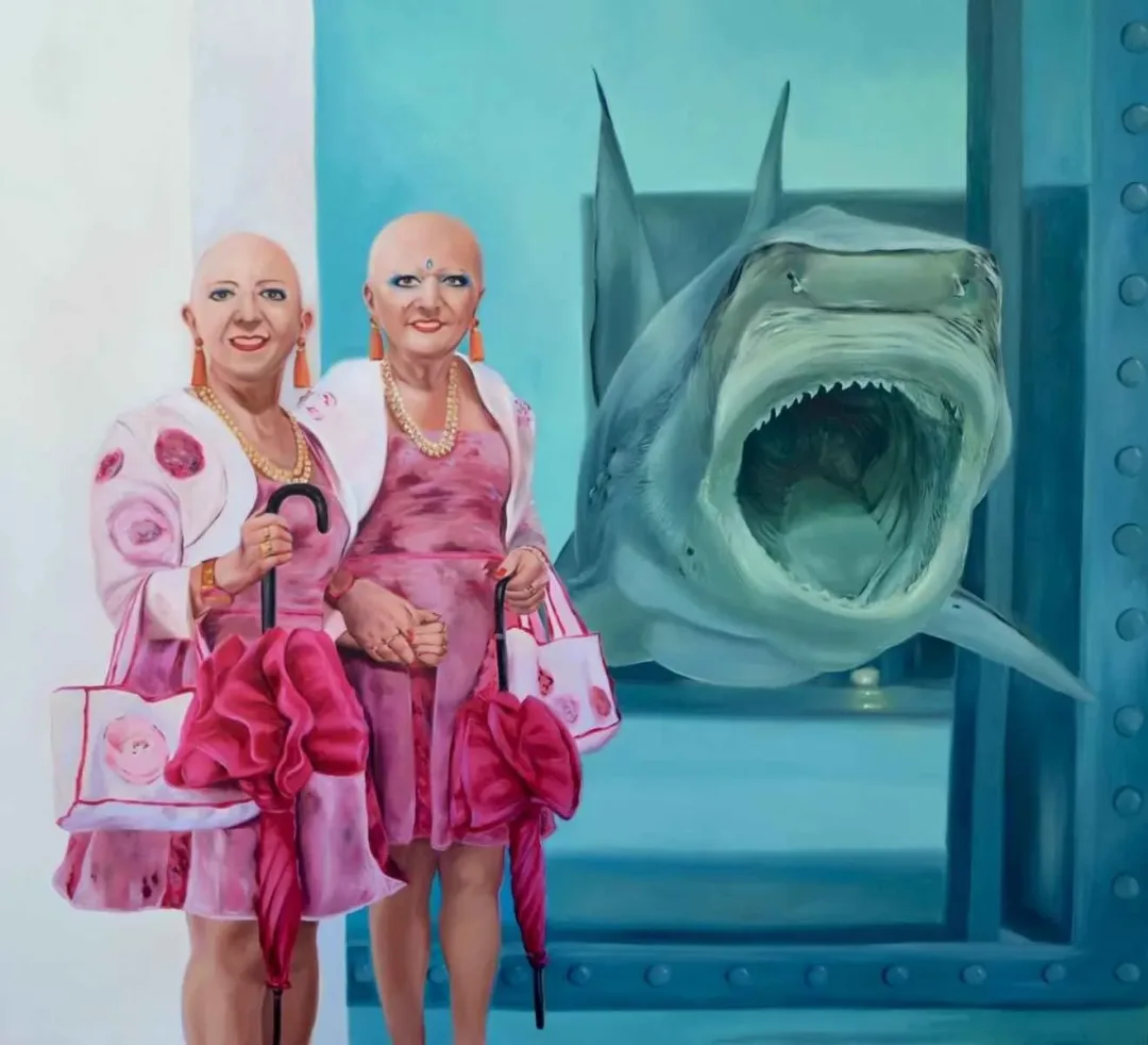 yakınlaştır "Adele and eva" eseri ŞEYMA BAŞARAN tarafından 2018 yılında 100x110 cm ölçülerinde Tuval üzeri yağlı boya tekniği ile yapılmıştır.