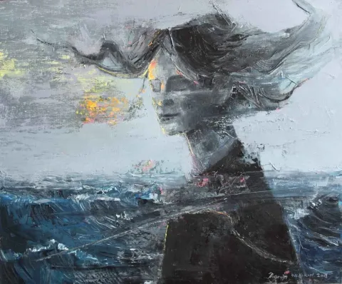 Bu eser HÜSEYİN YILDIRIM tarafından 2018 yılında 50x60 cm ölçülerinde Tuval üzeri yağlı boya tekniği ile yapılmıştır.
