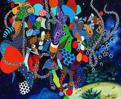 "Dumanlı" eseri LEVENT OYLUÇTARHAN tarafından 2018 yılında 50x60 cm ölçülerinde Tuval üzeri yağlı boya tekniği ile yapılmıştır.
