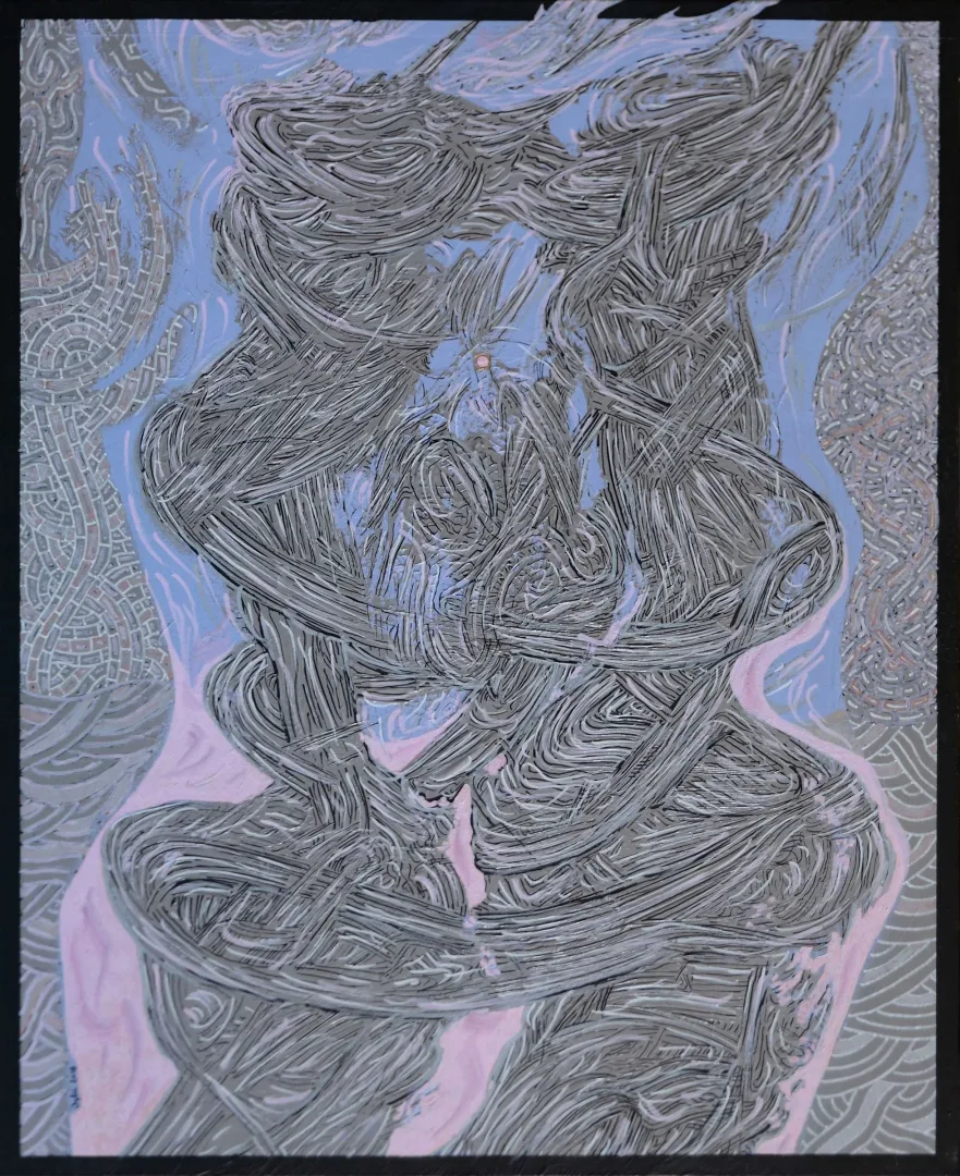 "Duman Anatomisi II" eseri NECMETTİN ÖZLÜ tarafından 2018 yılında 60.5x49.5 cm ölçülerinde Tuval üzeri akrilik boya tekniği ile yapılmıştır.