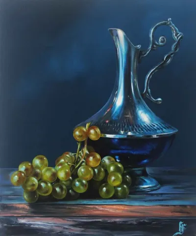 Bu eser HÜSEYİN FEYZULLAH tarafından 2018 yılında 60x50 cm ölçülerinde Tuval üzeri yağlı boya tekniği ile yapılmıştır.