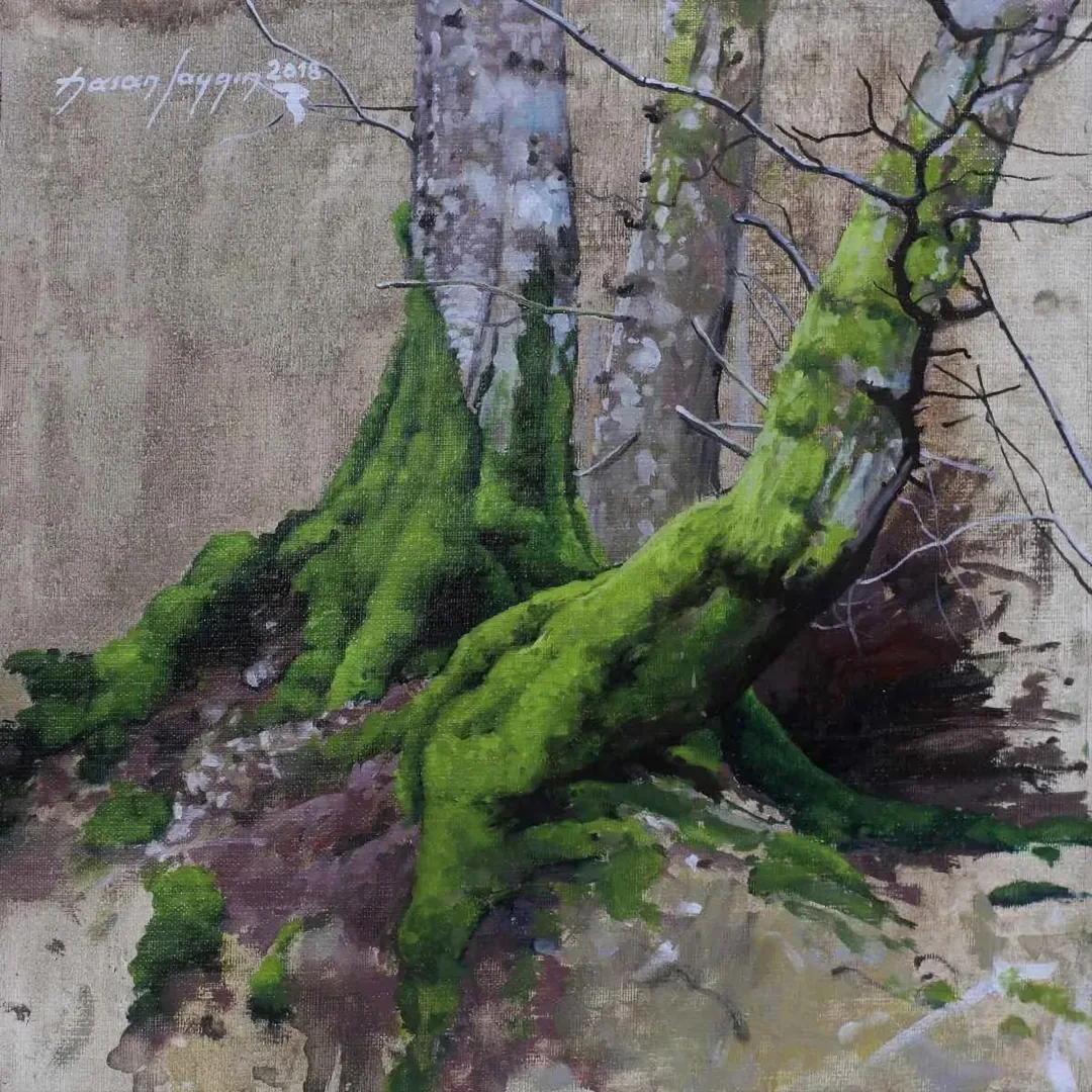 HASAN SAYGIN — 2018 Bu eser HASAN SAYGIN tarafından 2018 yılında 25x25 cm ölçülerinde Tuval üzeri yağlı boya tekniği ile yapılmıştır.