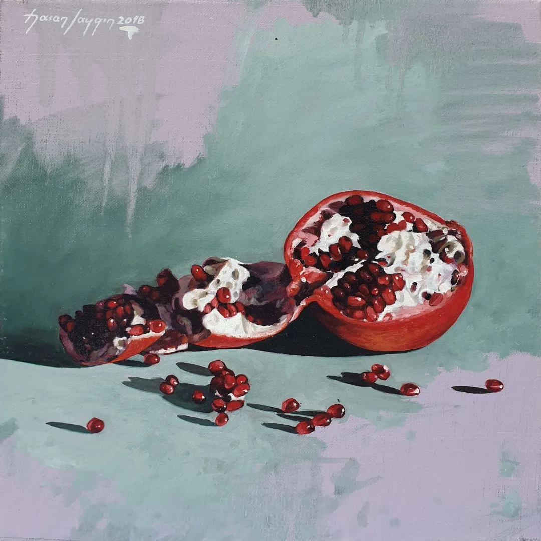 HASAN SAYGIN — 2018 Bu eser HASAN SAYGIN tarafından 2018 yılında 25x25 cm ölçülerinde Tuval üzeri yağlı boya tekniği ile yapılmıştır.