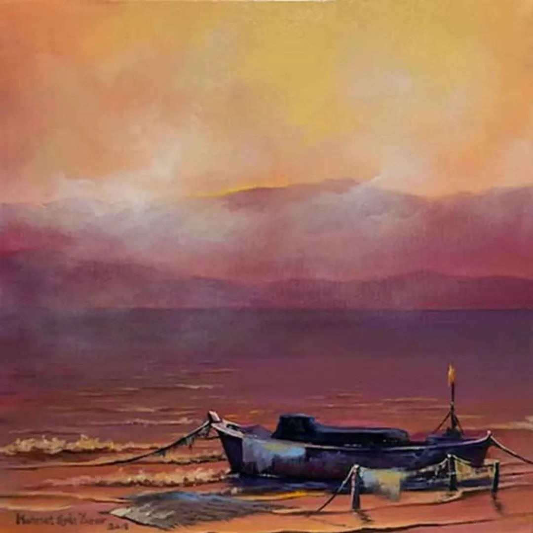 MEHMET EMİN ÖZER — 2018 Bu eser MEHMET EMİN ÖZER tarafından 2018 yılında 25x25 cm ölçülerinde Tuval üzeri yağlı boya tekniği ile yapılmıştır.