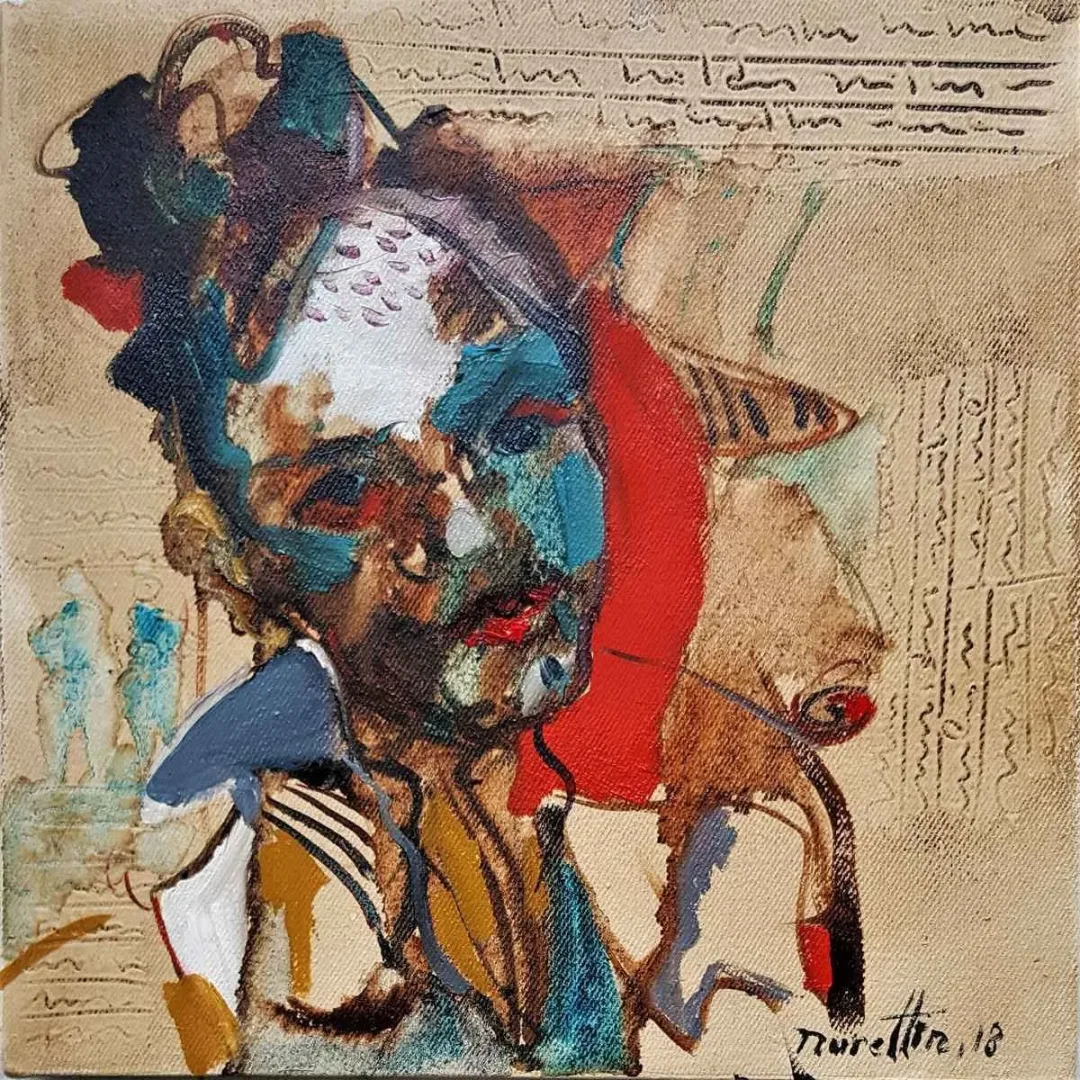 NURETTİN AKKAYA — 2018 Bu eser NURETTİN AKKAYA tarafından 2018 yılında 25x25 cm ölçülerinde Tuval üzeri yağlı boya tekniği ile yapılmıştır.