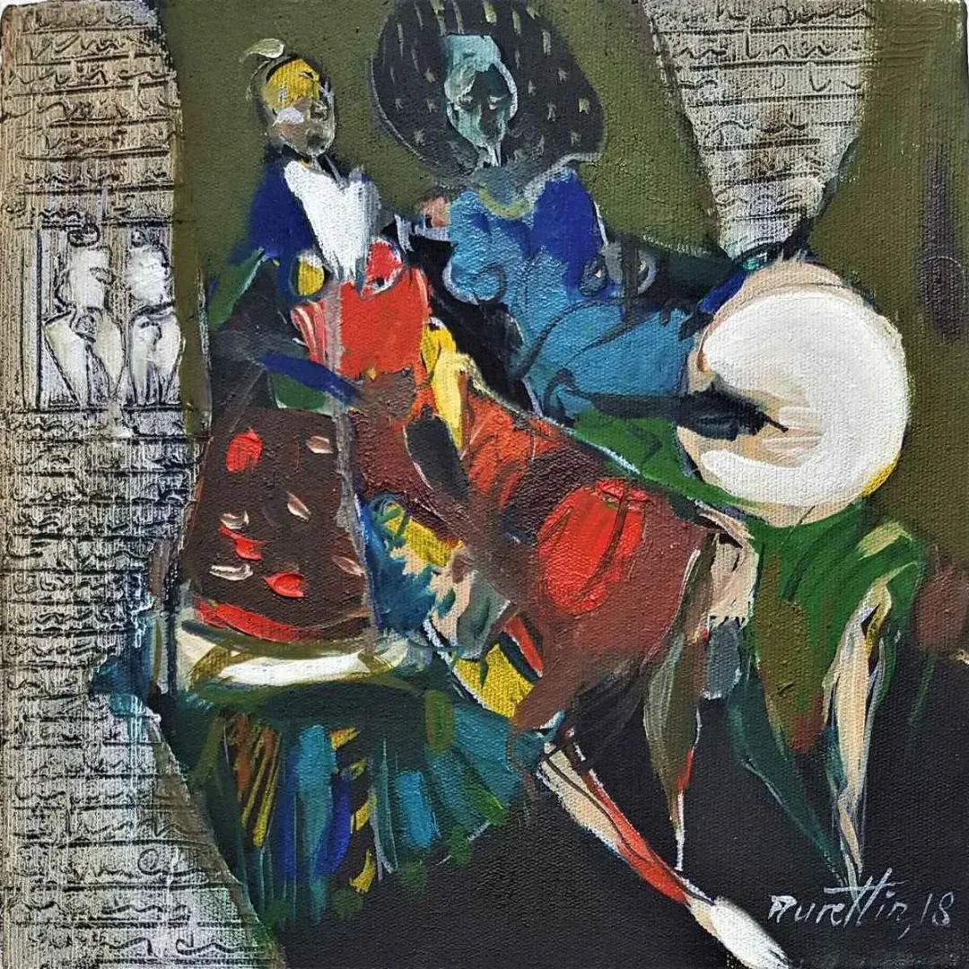 NURETTİN AKKAYA — 2018 Bu eser NURETTİN AKKAYA tarafından 2018 yılında 25x25 cm ölçülerinde Tuval üzeri yağlı boya tekniği ile yapılmıştır.