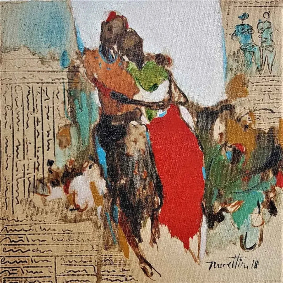 NURETTİN AKKAYA — 2018 Bu eser NURETTİN AKKAYA tarafından 2018 yılında 25x25 cm ölçülerinde Tuval üzeri yağlı boya tekniği ile yapılmıştır.