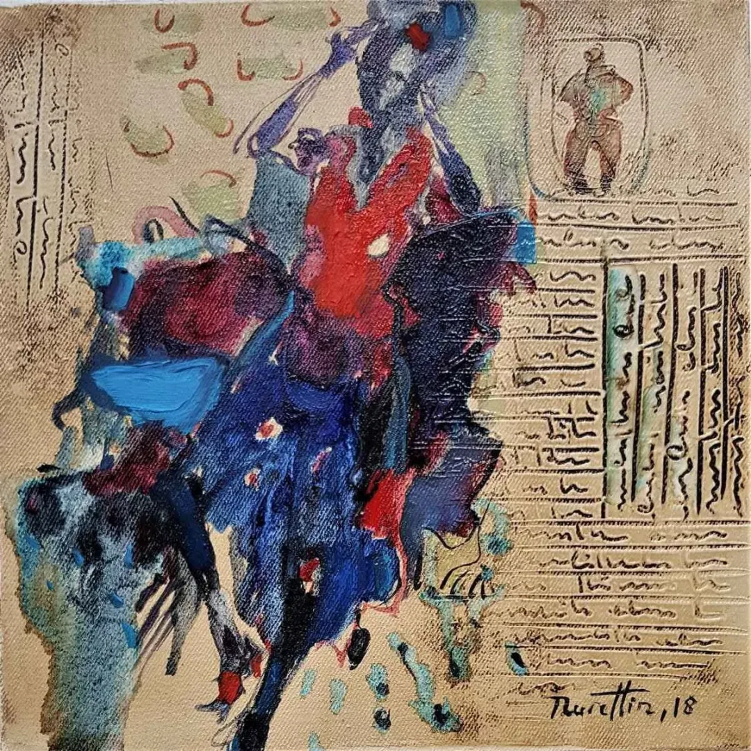 NURETTİN AKKAYA — 2018 Bu eser NURETTİN AKKAYA tarafından 2018 yılında 25x25 cm ölçülerinde Tuval üzeri yağlı boya tekniği ile yapılmıştır.