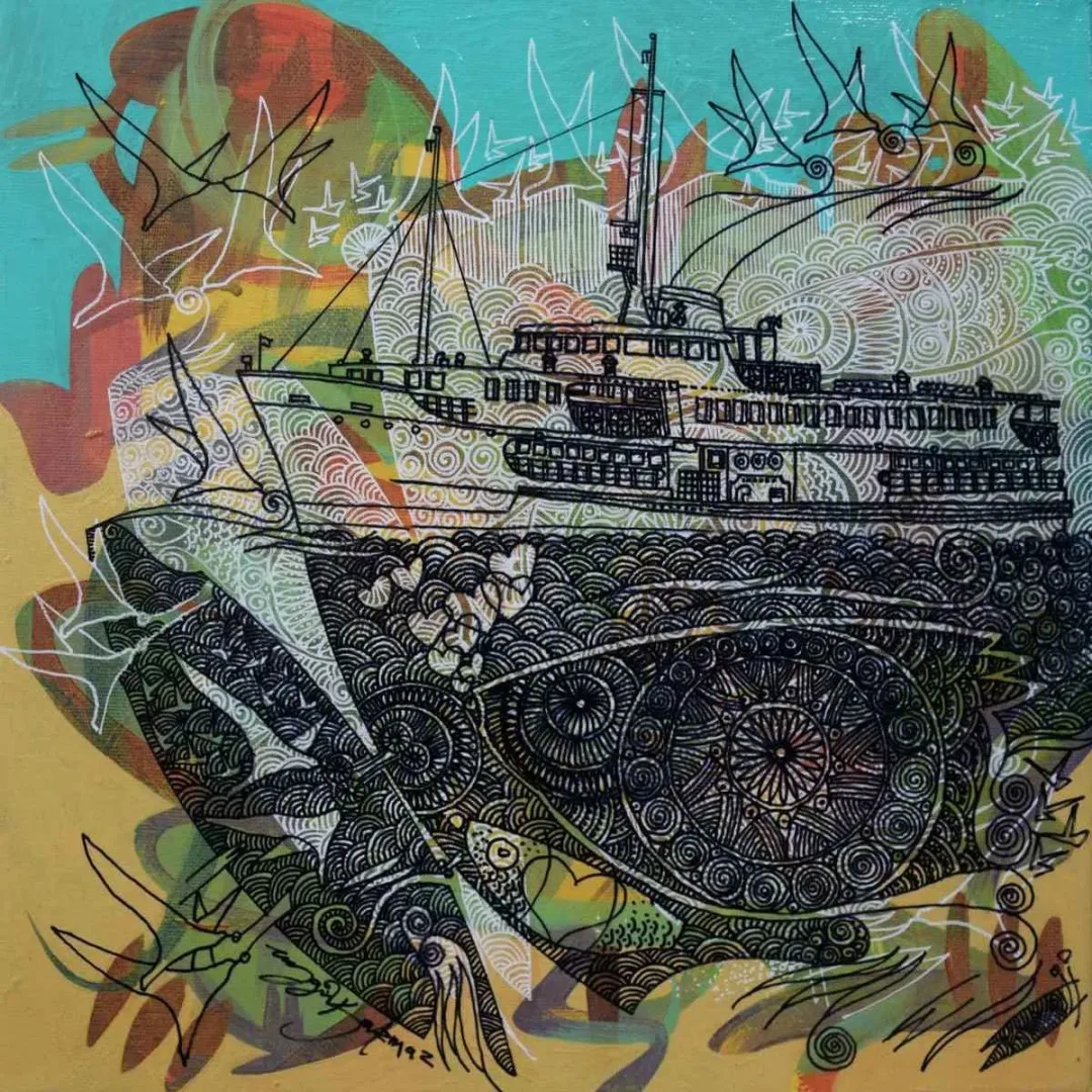 ENGİN KORKMAZ — 2018 Bu eser ENGİN KORKMAZ tarafından 2018 yılında 25x25 cm ölçülerinde Tuval üzeri akrilik boya tekniği ile yapılmıştır.