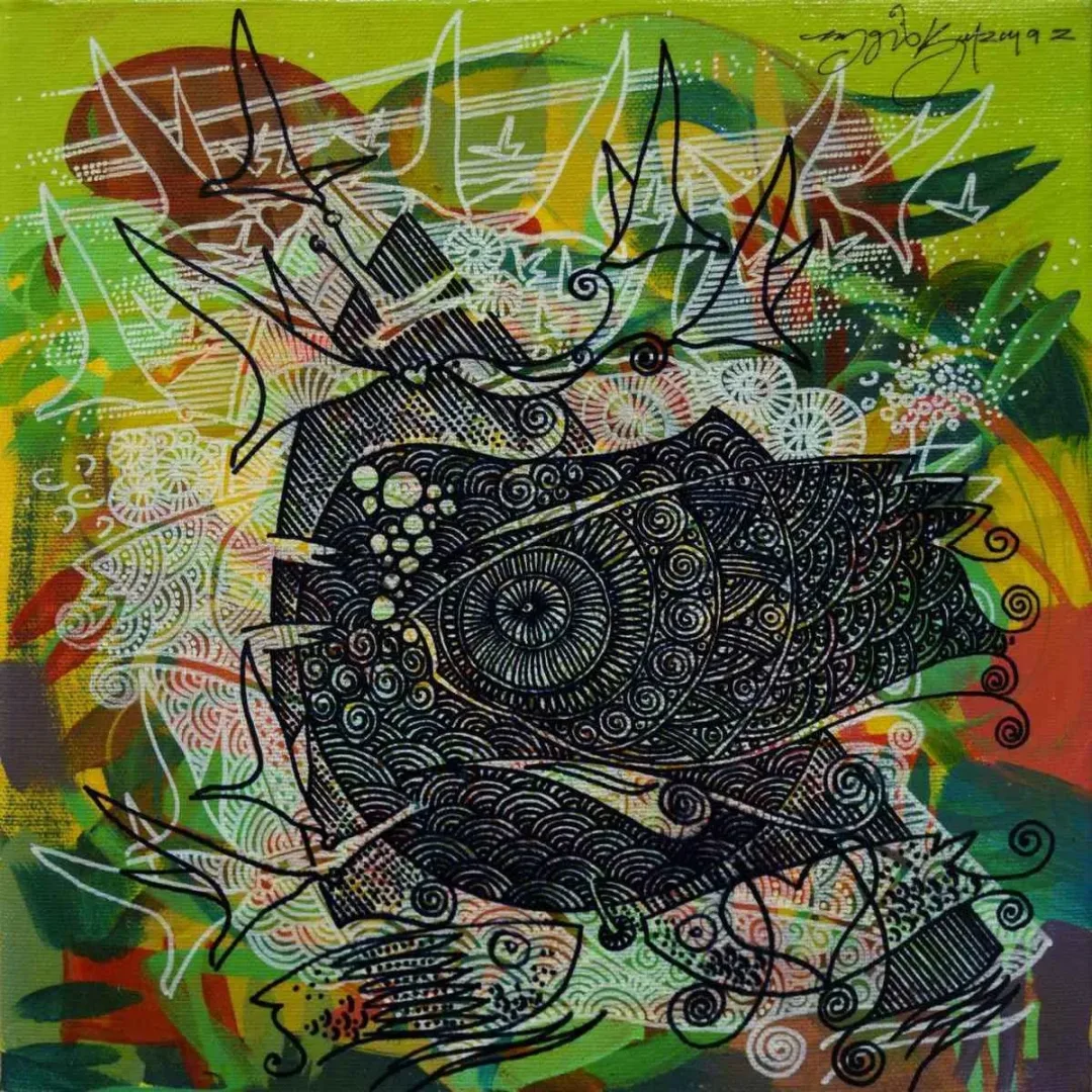 ENGİN KORKMAZ — 2018 Bu eser ENGİN KORKMAZ tarafından 2018 yılında 25x25 cm ölçülerinde Tuval üzeri akrilik boya tekniği ile yapılmıştır.