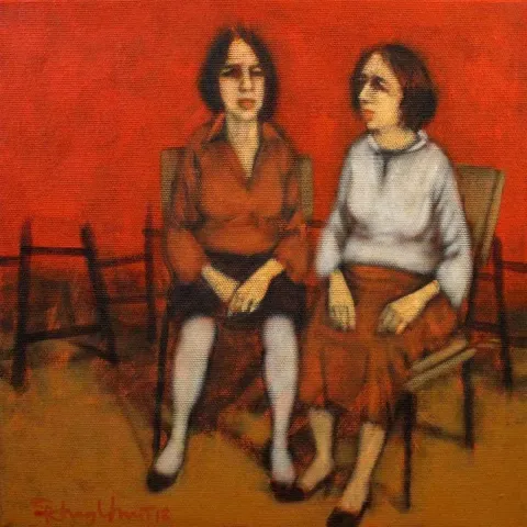 Bu eser ORHAN UMUT tarafından 2018 yılında 25x25 cm ölçülerinde Tuval üzeri akrilik boya tekniği ile yapılmıştır.
