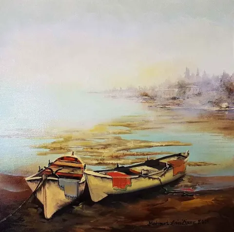 Bu eser MEHMET EMİN ÖZER tarafından 2018 yılında 25x25 cm ölçülerinde Tuval üzeri yağlı boya tekniği ile yapılmıştır.