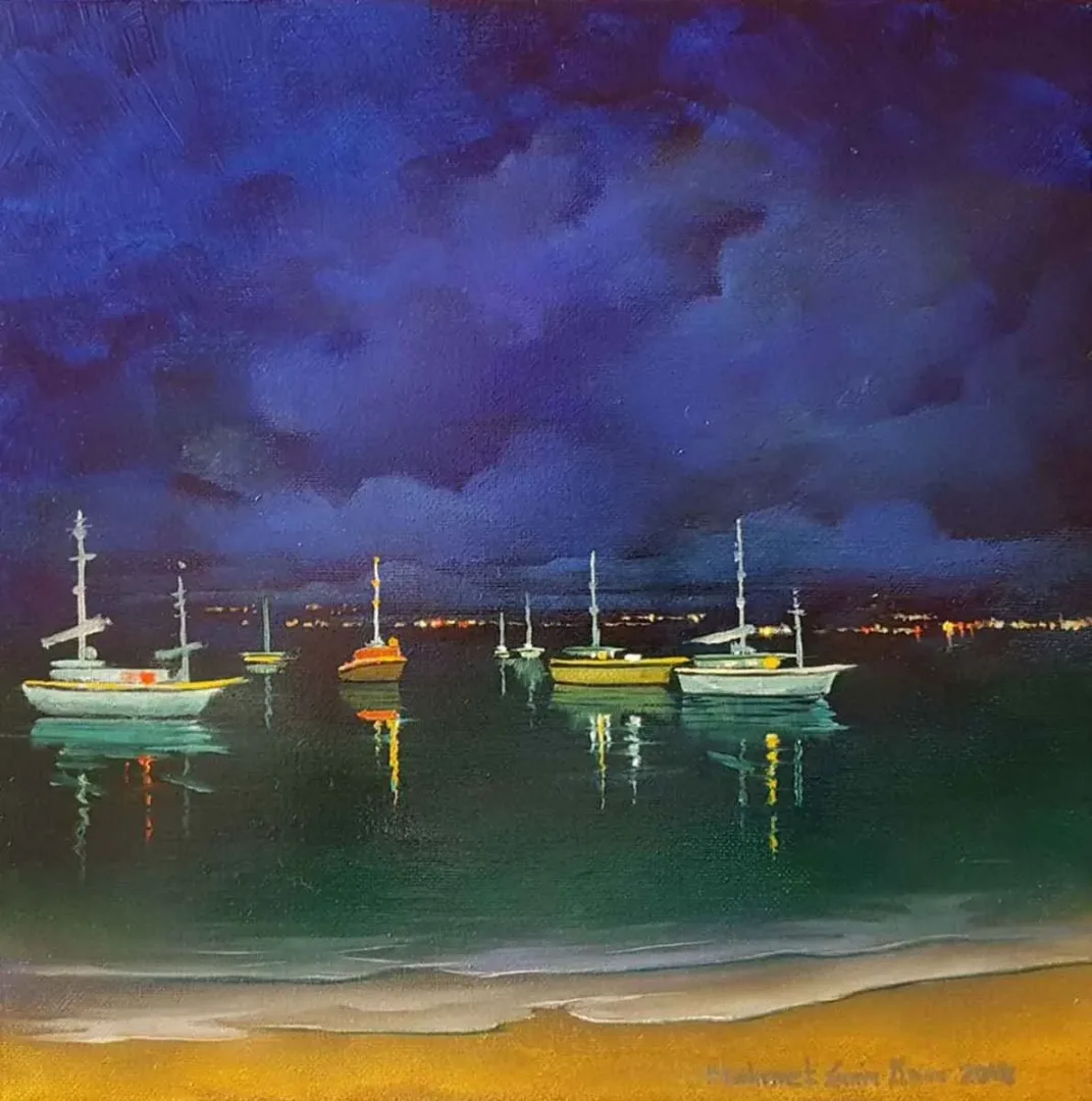 MEHMET EMİN ÖZER — 2018 Bu eser MEHMET EMİN ÖZER tarafından 2018 yılında 25x25 cm ölçülerinde Tuval üzeri yağlı boya tekniği ile yapılmıştır.