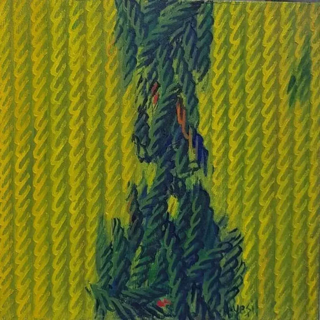 "İsimsiz" eseri AHMET YEŞİL tarafından 2018 yılında 25x25 cm ölçülerinde Tuval üzeri yağlı boya tekniği ile yapılmıştır.
