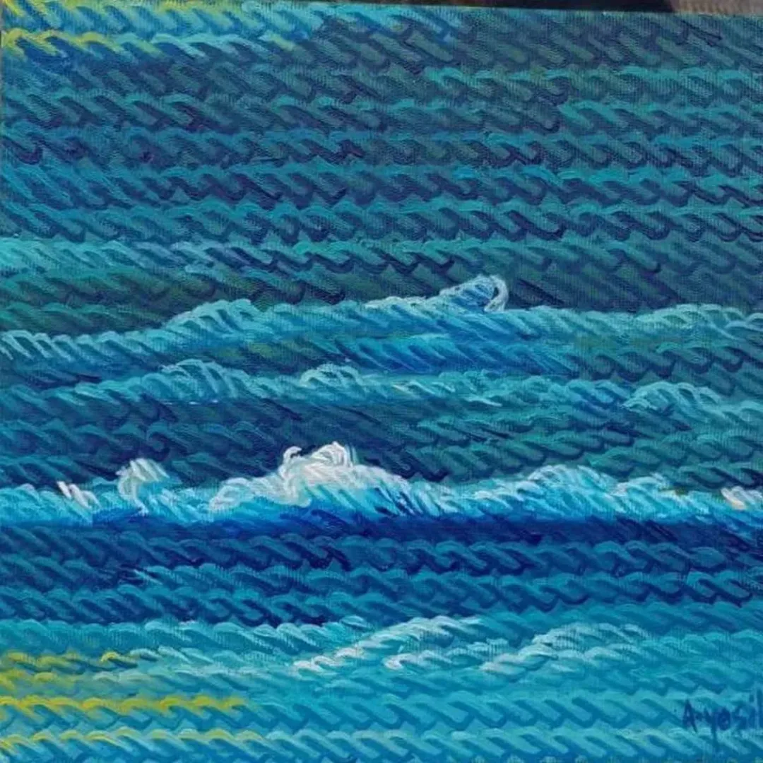 "İsimsiz" eseri AHMET YEŞİL tarafından 2018 yılında 25x25 cm ölçülerinde Tuval üzeri yağlı boya tekniği ile yapılmıştır.