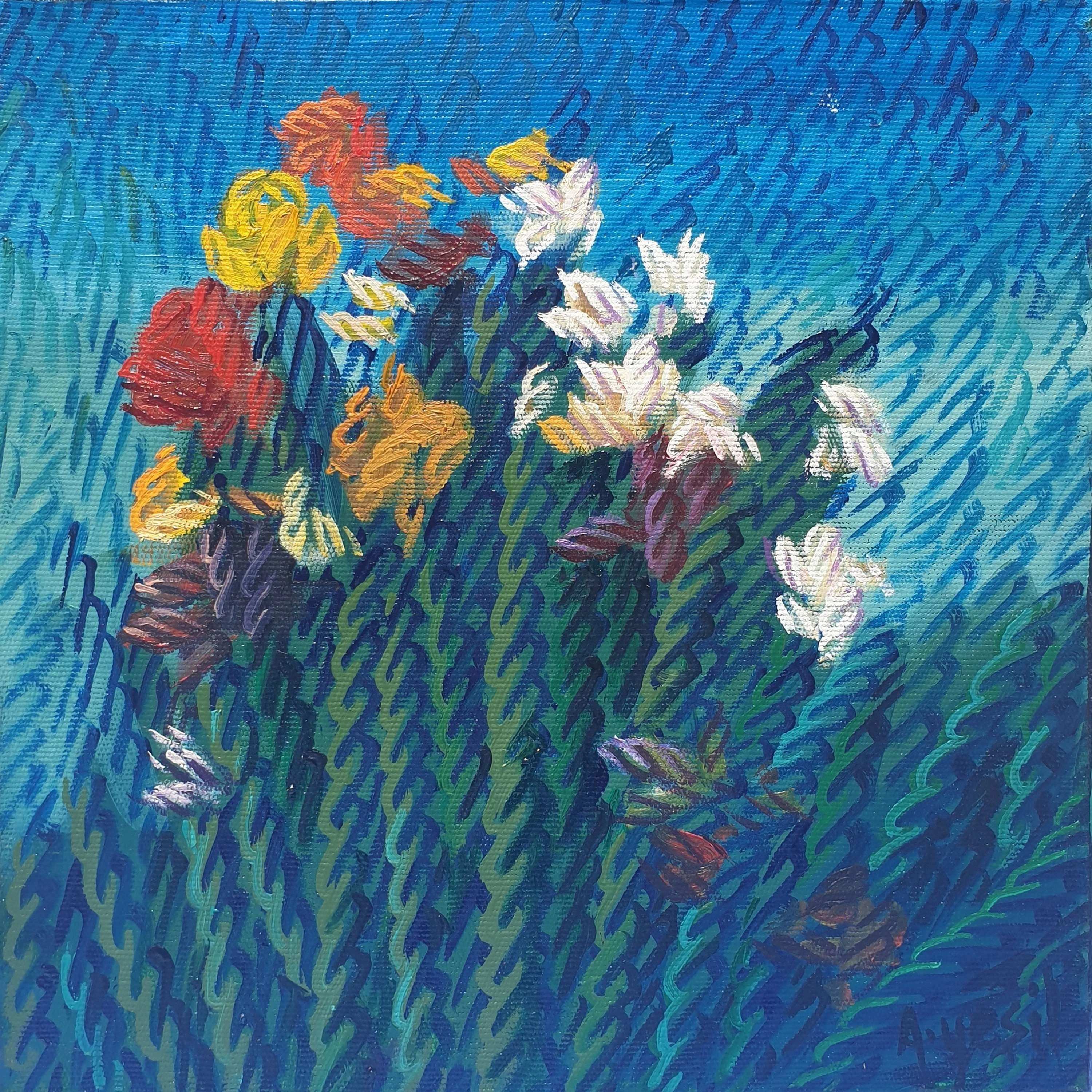 Bu eser AHMET YEŞİL tarafından 2018 yılında 25x25 cm ölçülerinde Tuval üzeri yağlı boya tekniği ile yapılmıştır.