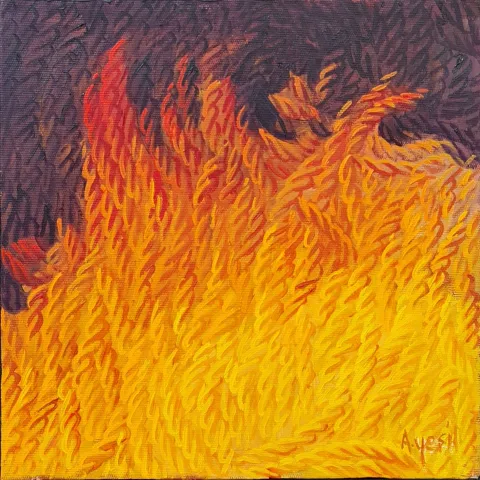 AHMET YEŞİL — 2018 Bu eser AHMET YEŞİL tarafından 2018 yılında 25x25 cm ölçülerinde Tuval üzeri yağlı boya tekniği ile yapılmıştır.