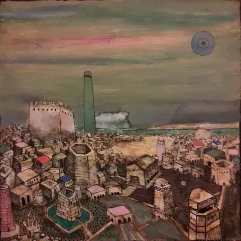 EFE KASAPLAR — “Korsan”, 2018 "Korsan" eseri EFE KASAPLAR tarafından 2018 yılında 25x25 cm ölçülerinde Tuval üzeri akrilik boya tekniği ile yapılmıştır.