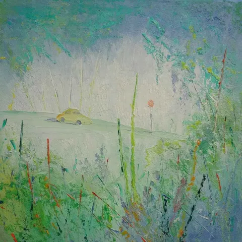 Bu eser YUSUF ŞENGÜR tarafından 2018 yılında 25x25 cm ölçülerinde Tuval üzeri yağlı boya tekniği ile yapılmıştır.