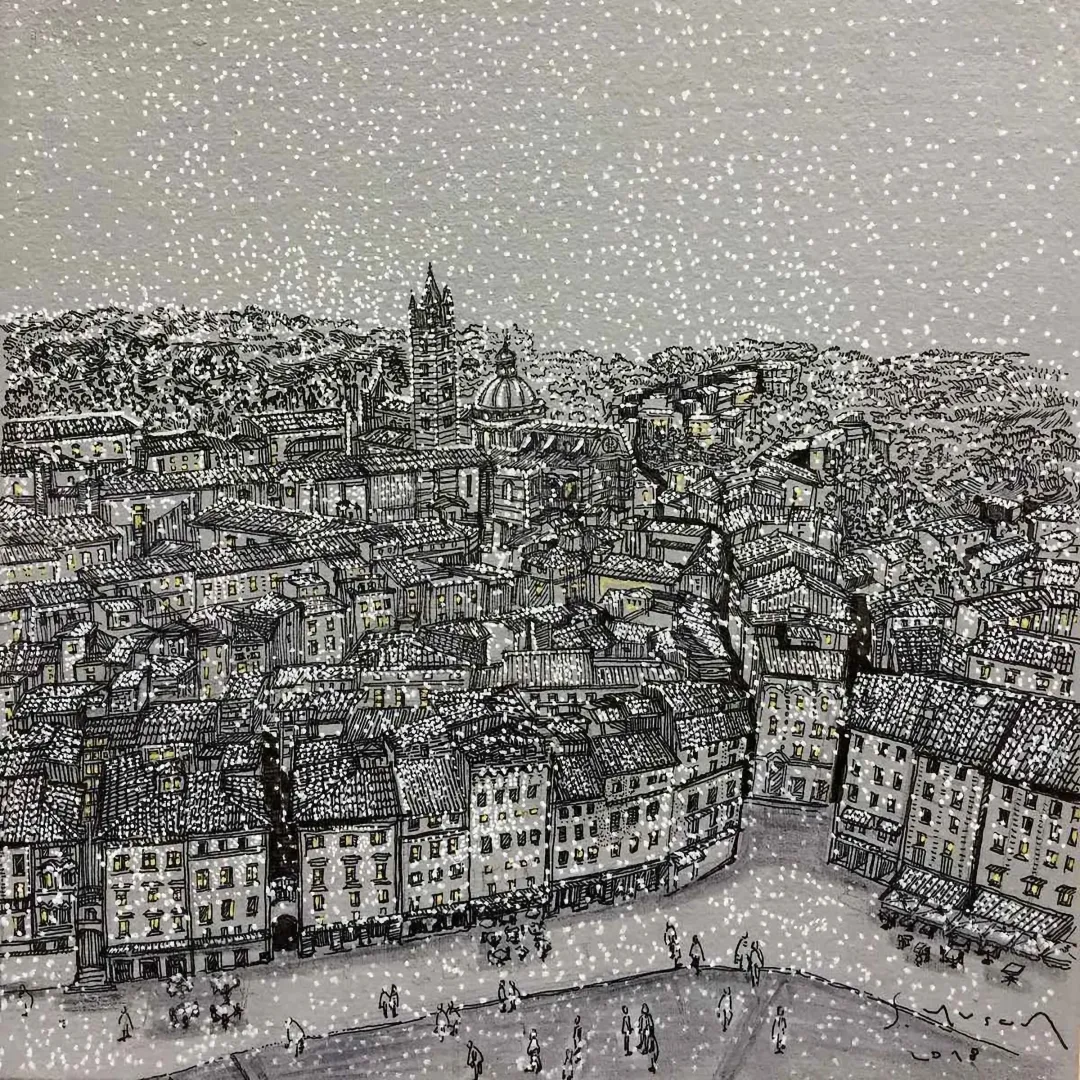 yakınlaştır "siena" eseri SÜMEYYE YUŞAN tarafından 2018 yılında 25x25 cm ölçülerinde Tuval üzeri akrilik boya tekniği ile yapılmıştır.