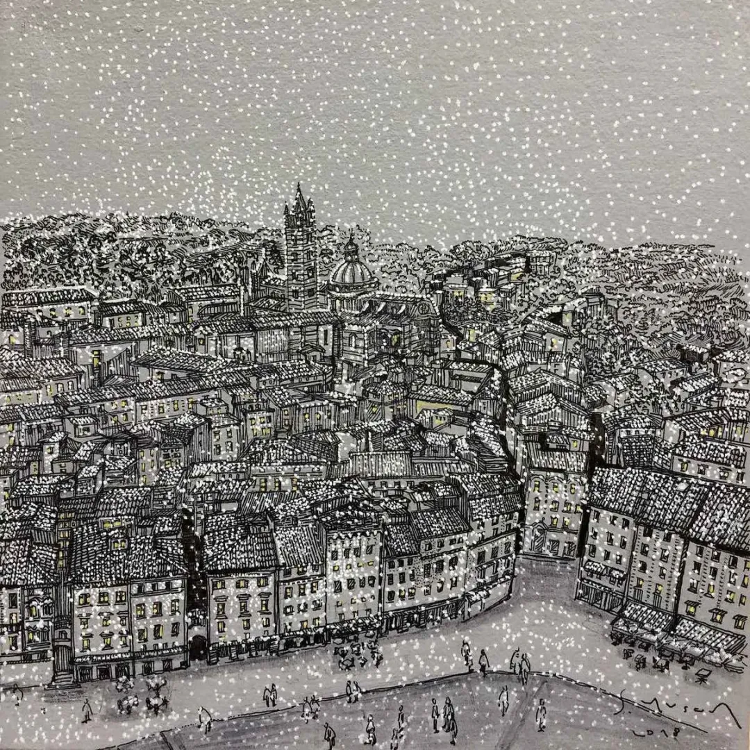 yakınlaştır "siena" eseri SÜMEYYE YUŞAN tarafından 2018 yılında 25x25 cm ölçülerinde Tuval üzeri akrilik boya tekniği ile yapılmıştır.