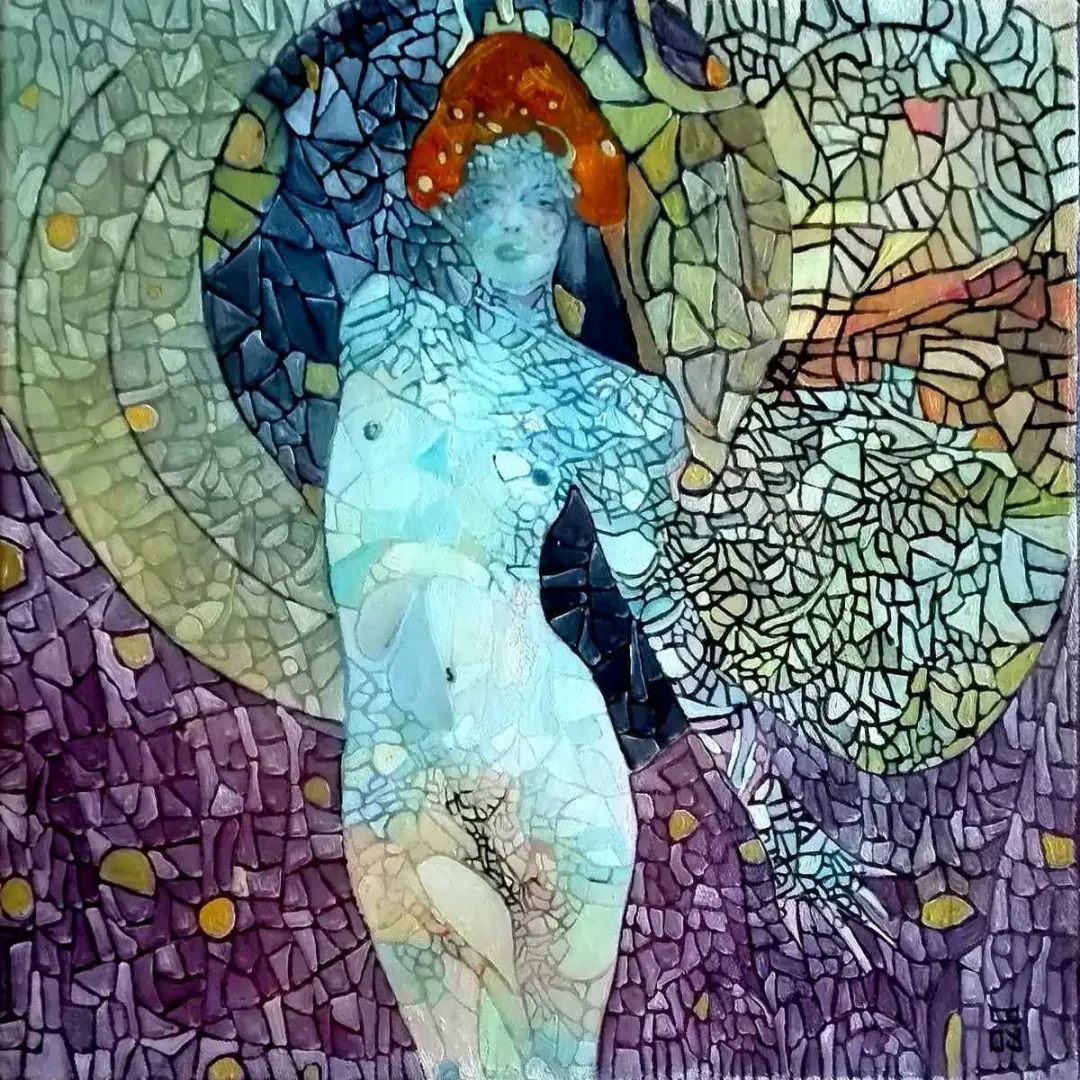 BİNNUR YÜCEBAŞ RUOCCO — 2018 Bu eser BİNNUR YÜCEBAŞ RUOCCO tarafından 2018 yılında 25x25 cm ölçülerinde Tuval üzeri yağlı boya tekniği ile yapılmıştır.