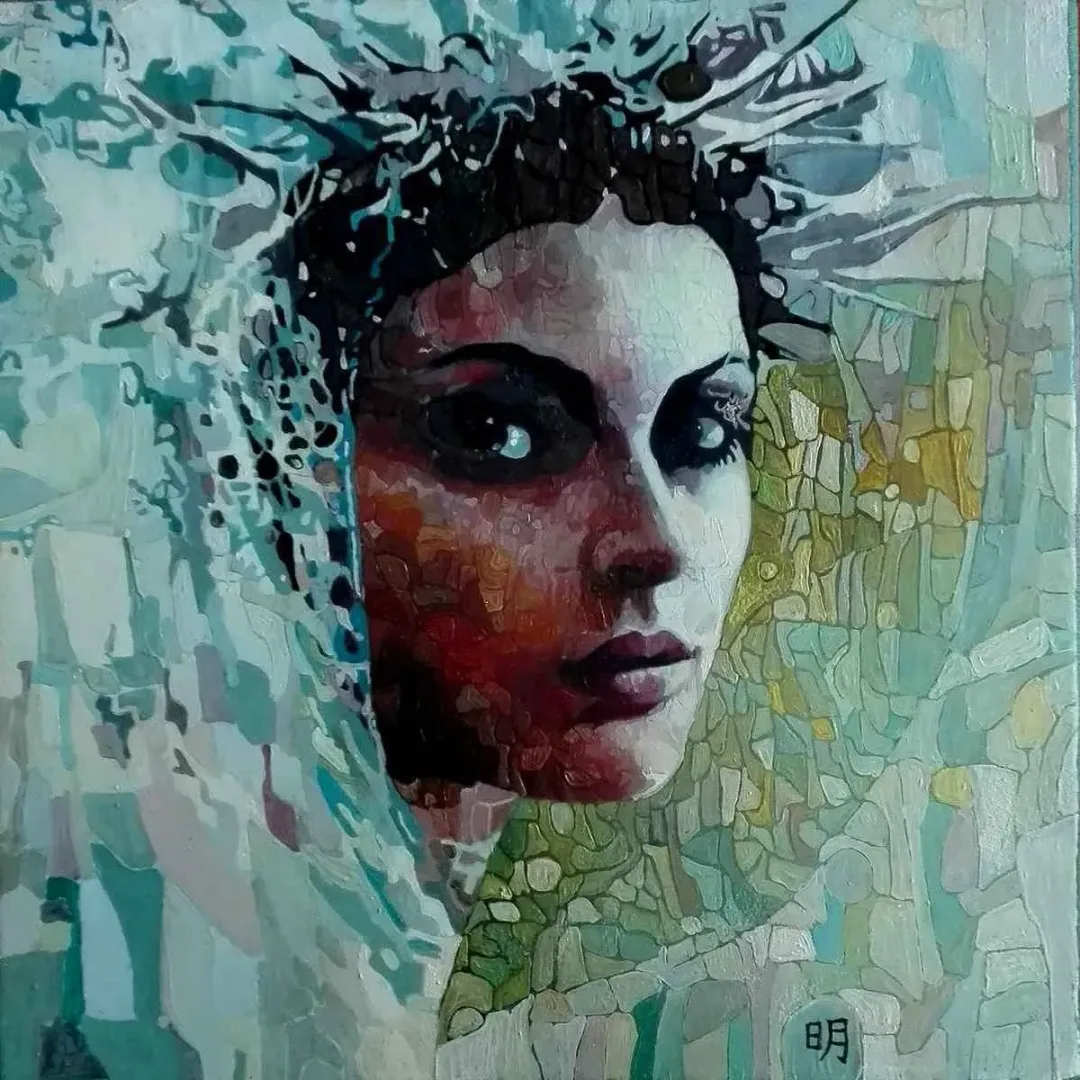 BİNNUR YÜCEBAŞ RUOCCO — 2018 Bu eser BİNNUR YÜCEBAŞ RUOCCO tarafından 2018 yılında 25x25 cm ölçülerinde Tuval üzeri yağlı boya tekniği ile yapılmıştır.