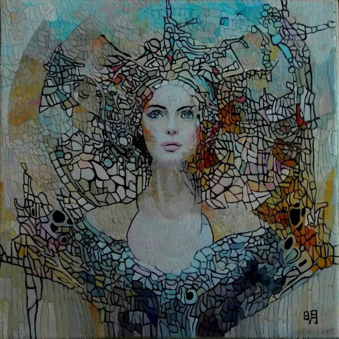 BİNNUR YÜCEBAŞ RUOCCO — 2018 Bu eser BİNNUR YÜCEBAŞ RUOCCO tarafından 2018 yılında 25x25 cm ölçülerinde Tuval üzeri yağlı boya tekniği ile yapılmıştır.