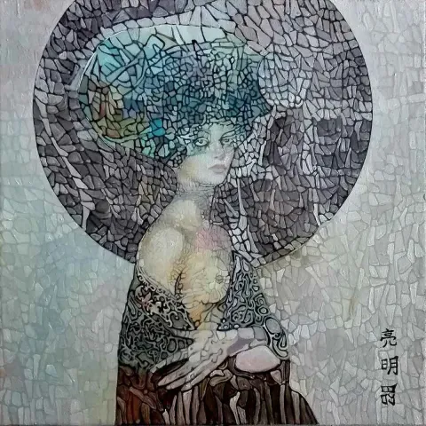 Bu eser BİNNUR YÜCEBAŞ RUOCCO tarafından 2018 yılında 25x25 cm ölçülerinde Tuval üzeri yağlı boya tekniği ile yapılmıştır.
