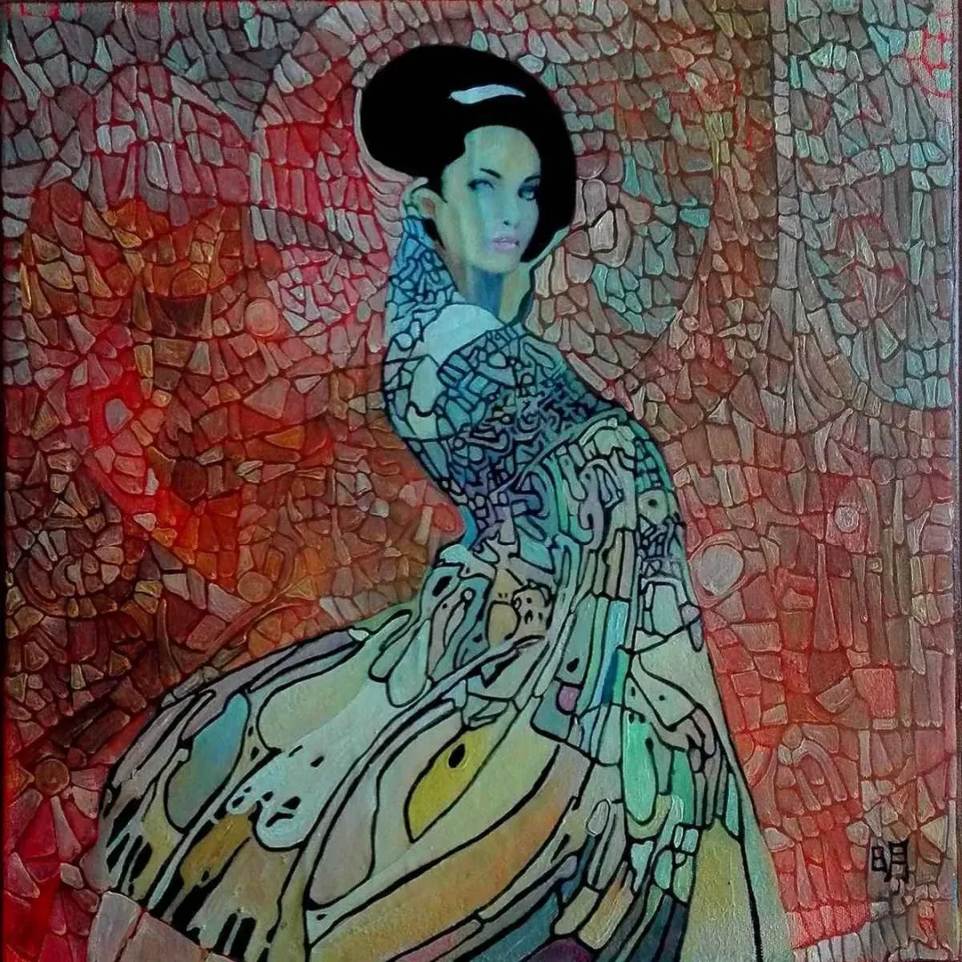 BİNNUR YÜCEBAŞ RUOCCO — 2018 Bu eser BİNNUR YÜCEBAŞ RUOCCO tarafından 2018 yılında 25x25 cm ölçülerinde Tuval üzeri yağlı boya tekniği ile yapılmıştır.