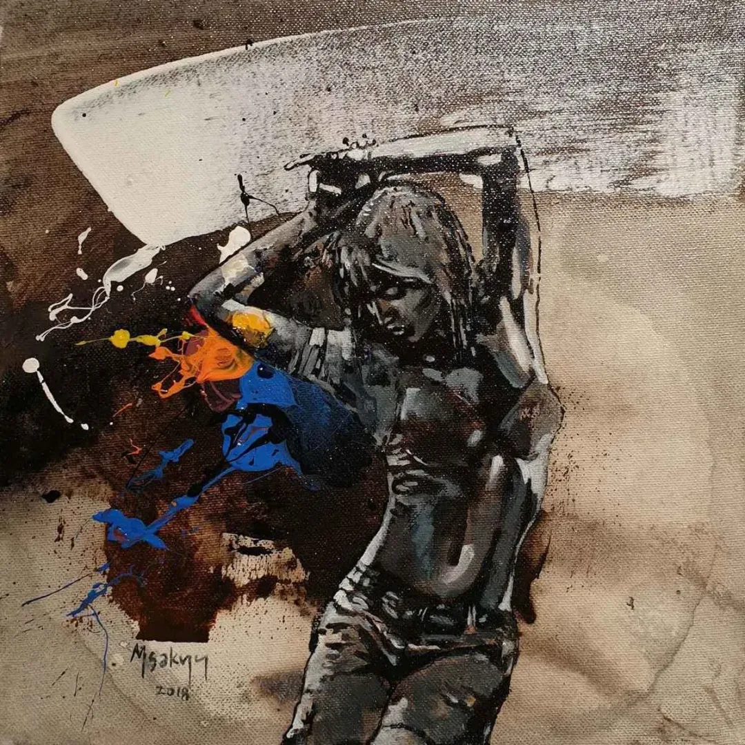 MEHMET SAKIZCI — 2018 Bu eser MEHMET SAKIZCI tarafından 2018 yılında 25x25 cm ölçülerinde Tuval üzeri akrilik boya tekniği ile yapılmıştır.