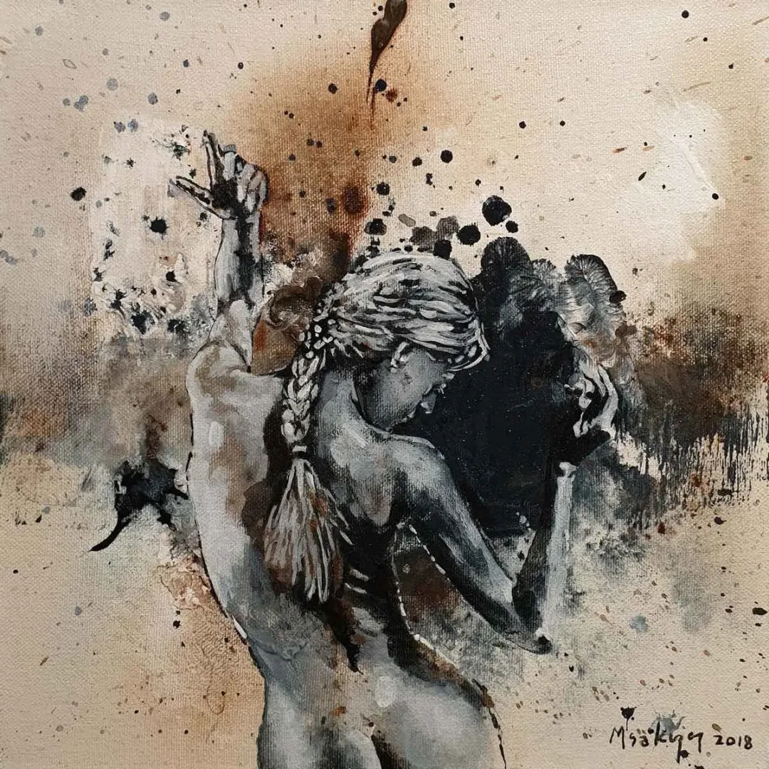 MEHMET SAKIZCI — 2018 Bu eser MEHMET SAKIZCI tarafından 2018 yılında 25x25 cm ölçülerinde Tuval üzeri akrilik boya tekniği ile yapılmıştır.