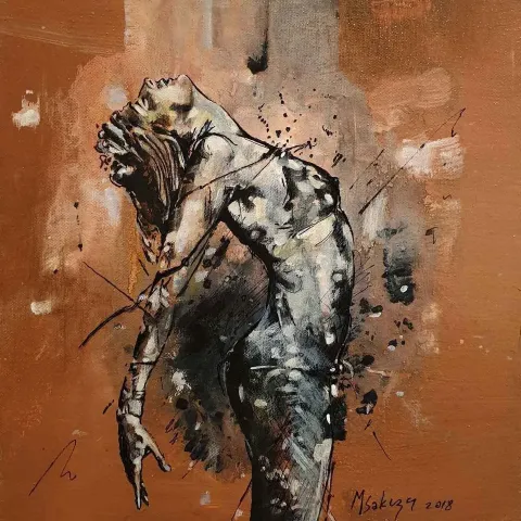 MEHMET SAKIZCI — 2018 Bu eser MEHMET SAKIZCI tarafından 2018 yılında 25x25 cm ölçülerinde Tuval üzeri akrilik boya tekniği ile yapılmıştır.