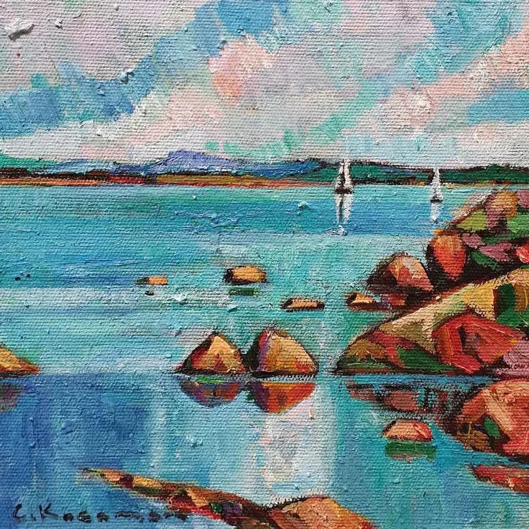 "İsimsiz" eseri CEVDET KOCAMAN tarafından 2018 yılında 25x25 cm ölçülerinde Tuval üzeri yağlı boya tekniği ile yapılmıştır.