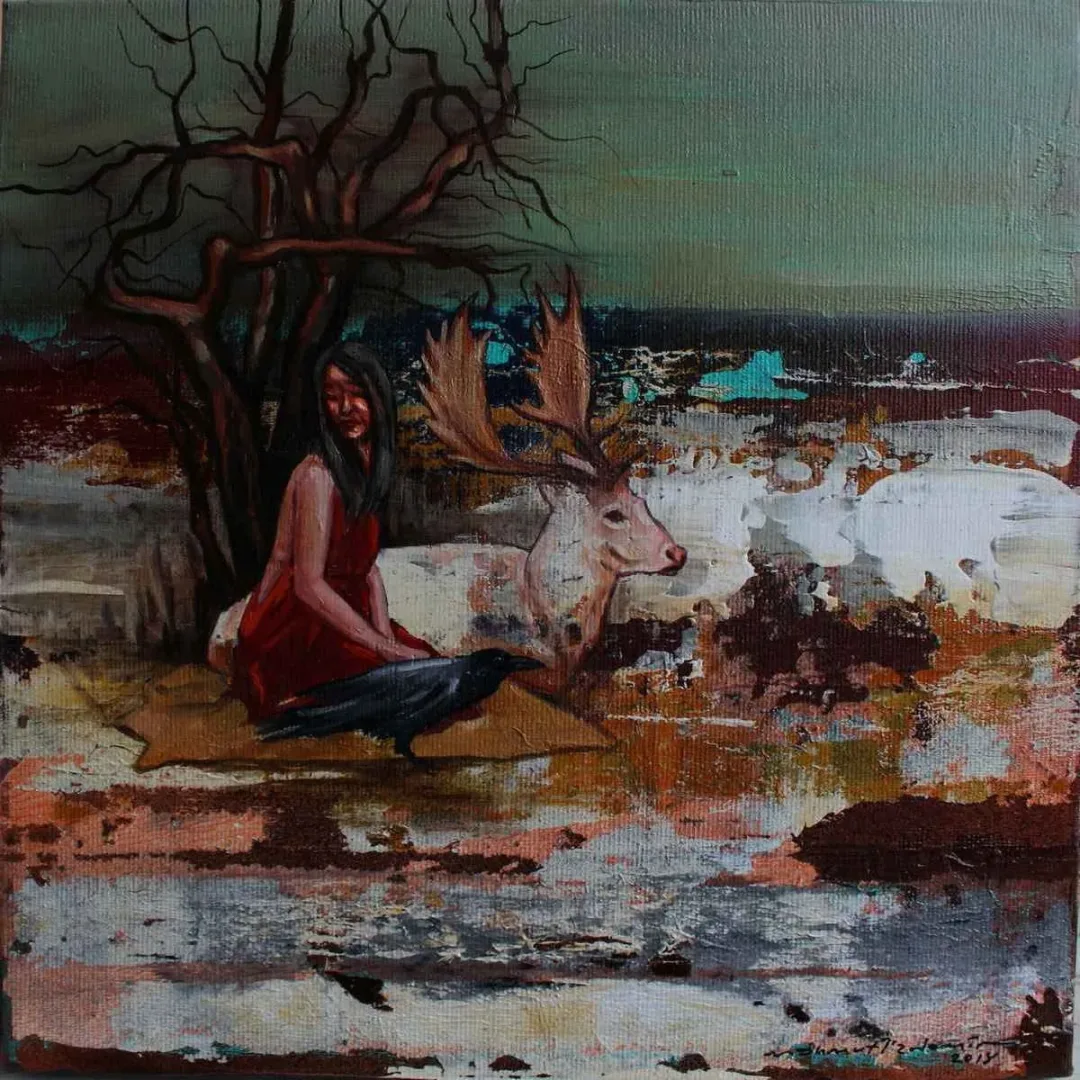 MAHMUT ÖZDEMİR — 2018 Bu eser MAHMUT ÖZDEMİR tarafından 2018 yılında 25x25 cm ölçülerinde Tuval üzeri akrilik boya tekniği ile yapılmıştır.