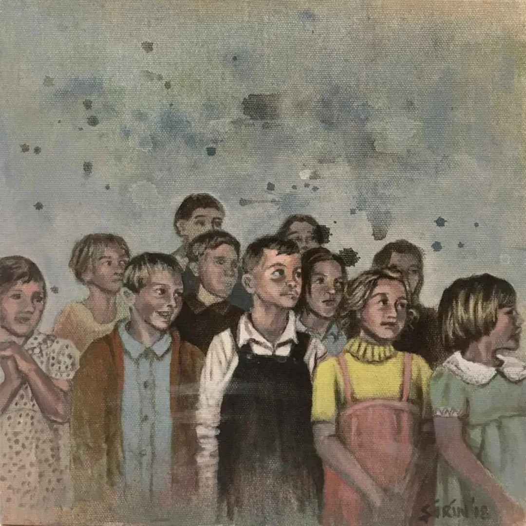 ŞİRİN YILMAZ — “İsimsiz”, 2018 "İsimsiz" eseri ŞİRİN YILMAZ tarafından 2018 yılında 25x25 cm ölçülerinde Tuval üzeri akrilik boya tekniği ile yapılmıştır.