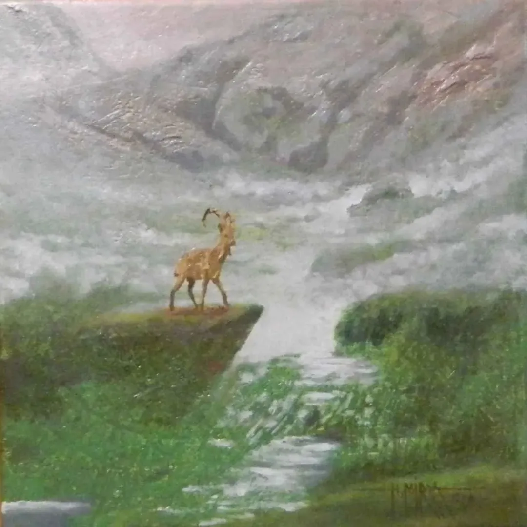 HASAN MİRZA — 2018 Bu eser HASAN MİRZA tarafından 2018 yılında 25x25 cm ölçülerinde Tuval üzeri yağlı boya tekniği ile yapılmıştır.