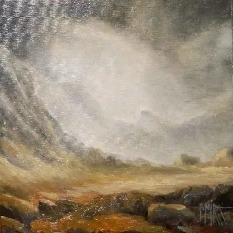 Bu eser HASAN MİRZA tarafından 2018 yılında 25x25 cm ölçülerinde Tuval üzeri yağlı boya tekniği ile yapılmıştır.