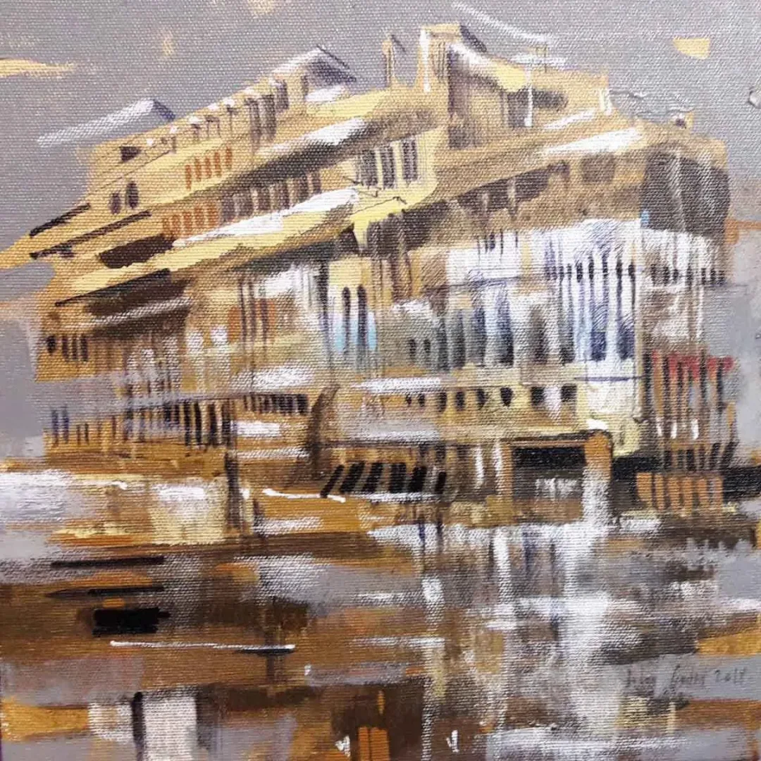 AYHAN ÇETİN — 2018 Bu eser AYHAN ÇETİN tarafından 2018 yılında 25x25 cm ölçülerinde Tuval üzeri akrilik boya tekniği ile yapılmıştır.