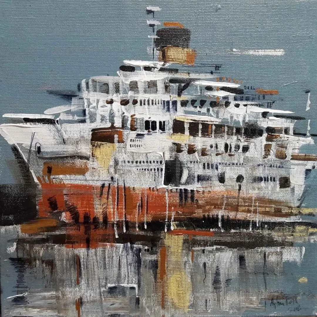 AYHAN ÇETİN — 2018 Bu eser AYHAN ÇETİN tarafından 2018 yılında 25x25 cm ölçülerinde Tuval üzeri akrilik boya tekniği ile yapılmıştır.