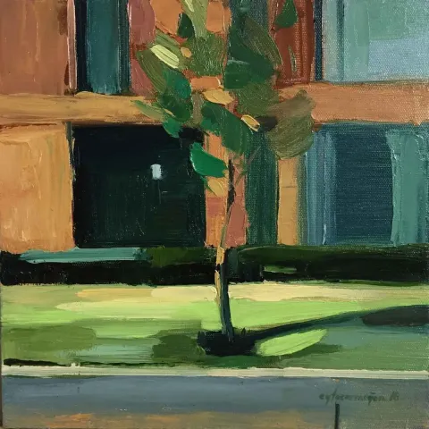Bu eser AYTAÇ ARMAĞAN tarafından 2018 yılında 25x25 cm ölçülerinde Tuval üzeri yağlı boya tekniği ile yapılmıştır.
